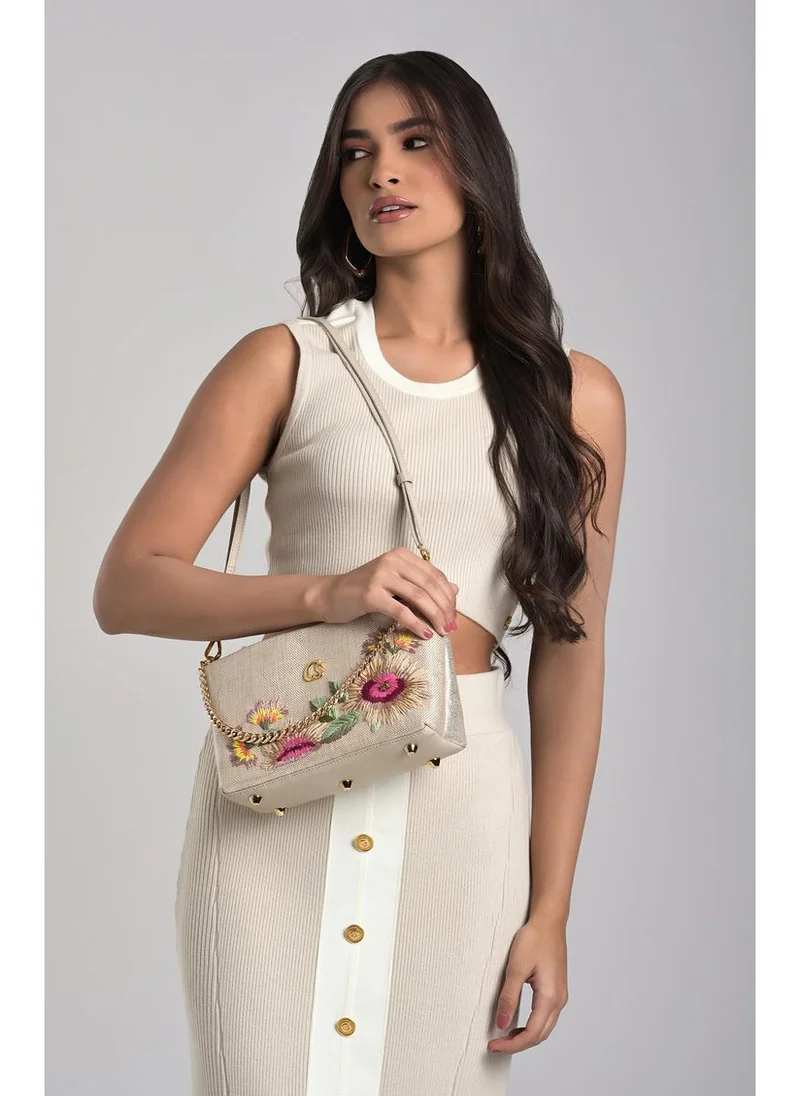 Carmen Steffens  Golden Embroidered Bag for Women | Best Price UAE